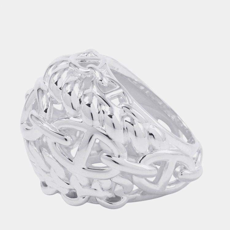 مملوكة مسبقًا Hermes Chaine D'Ancre Multi Chain Ring Size Tgm/56/#16 Sv925