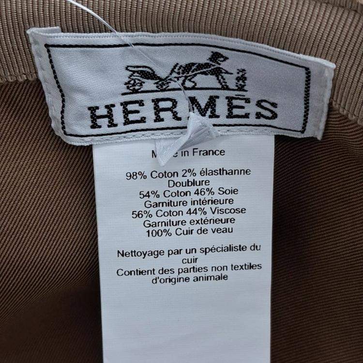Pre Owned Hermes Corduroy Riley Duo Cap