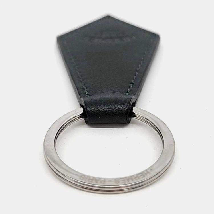Pre Owned Hermes Leather Tab Keyring