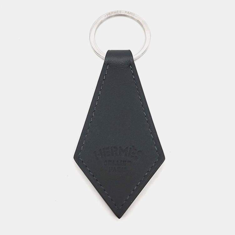 Pre Owned Hermes Leather Tab Keyring