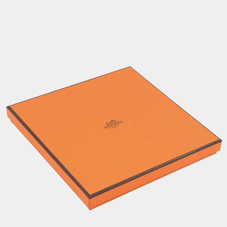 Pre Owned Hermes Carre "Cheval Tte En Bas" Size 65 Vert Emerald / Blue Horizon / Blue Glacier Cotton51% Silk49%