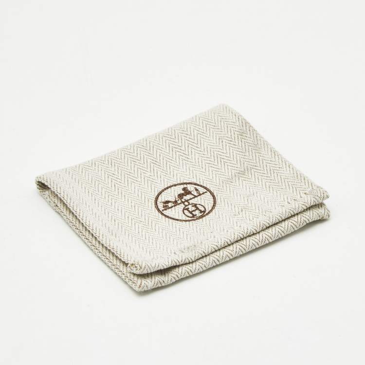 Pre Owned Hermes Licol 2 Enamel Silver Tone Cufflinks