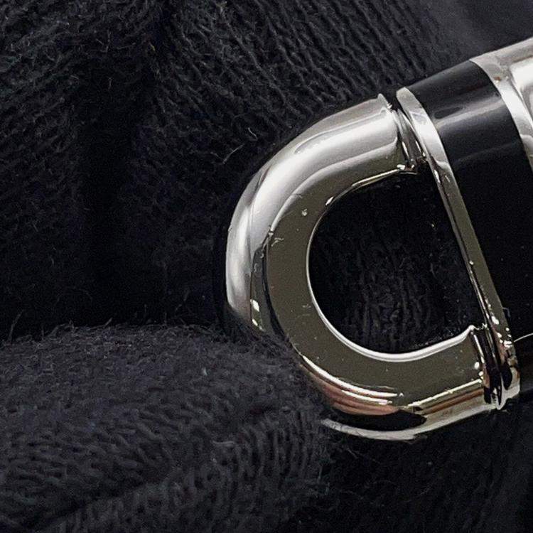 Pre Owned Hermes Mayon Ring Size T60 Black Metal Lacquer