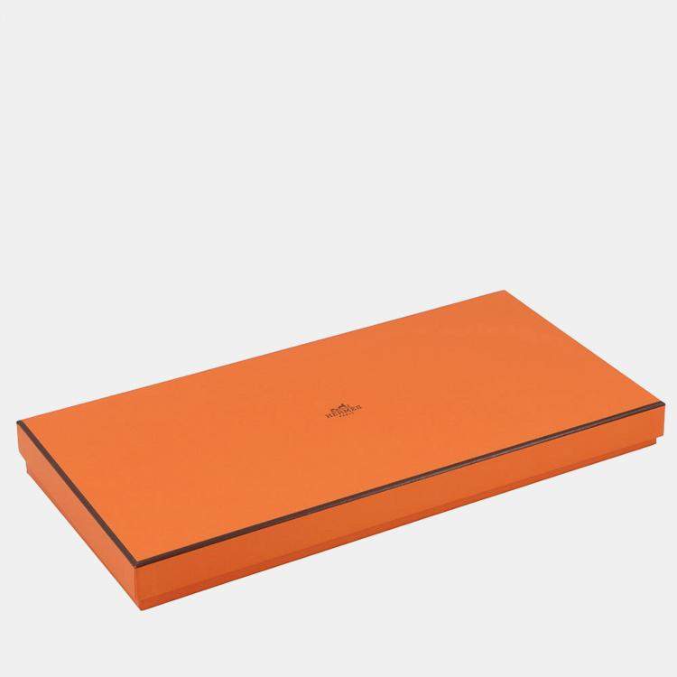 Pre Owned وشاح هيرمس كشمير ت ت إيكستري أنثراسيت/غريس سينه ٠٤ كشمير ١٠٠٪