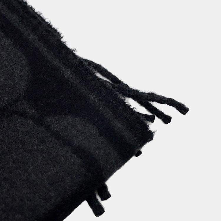 Pre Owned وشاح هيرمس كليك سي نيو أسود/أنثراسايت 05 كشمير 100%