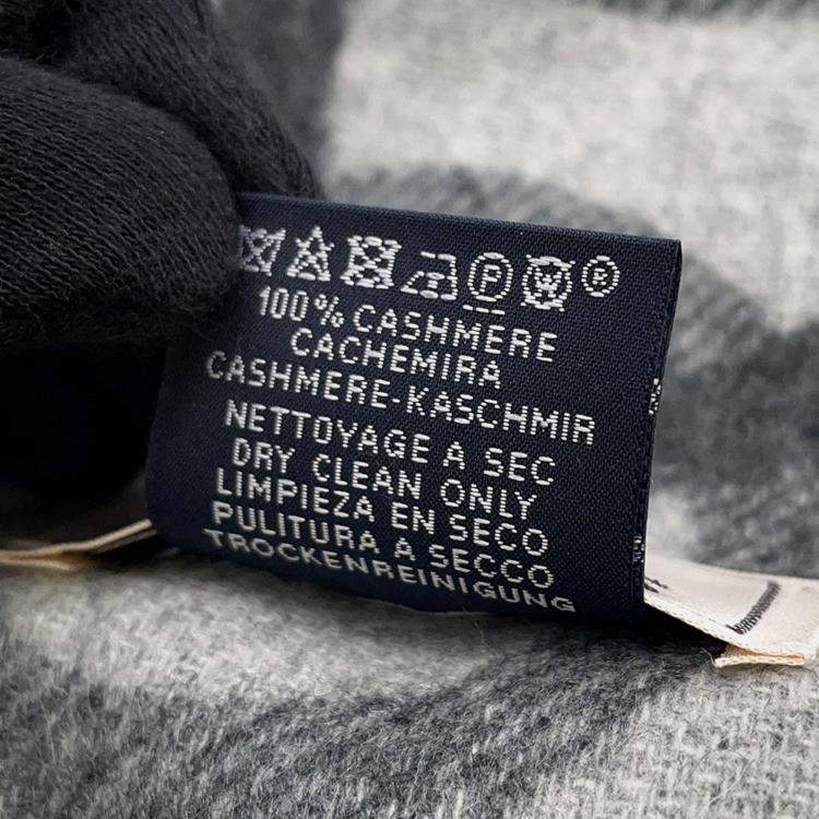 Pre Owned وشاح هيرمس أنيمال فلانيل/قرص سين كلير إتش 394809 تي 01 كشمير 100%