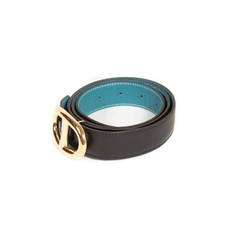 Pre Owned Hermès Chaîne D'Ancre Reversible Belt 100 Cm