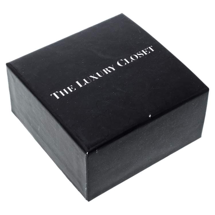 Pre Owned Hermès Tournis Tresse Black Leather Palladium Plated Bracelet
