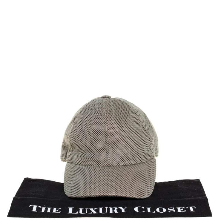 Pre Owned Hermès Grey Mesh Baseball Cap Size 57