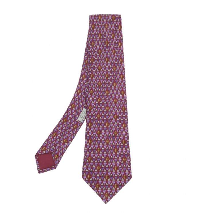 hermes purple tie