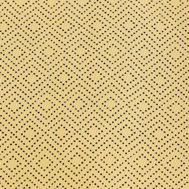 Pre Owned Hermes Yellow Diamond Printed Silk Tie