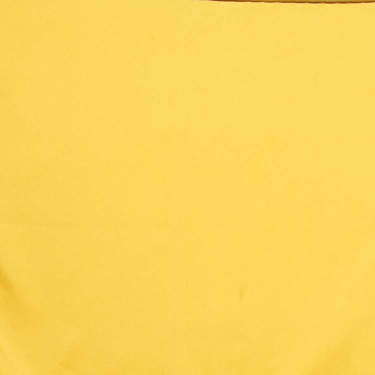 Pre Owned Hermes Yellow Silk Pocket Square