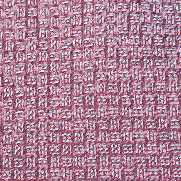 Pre Owned Hermès Purple/Burgundy Intemporel Silk Tie