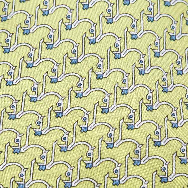 Hermès Camels Print Silt Tie