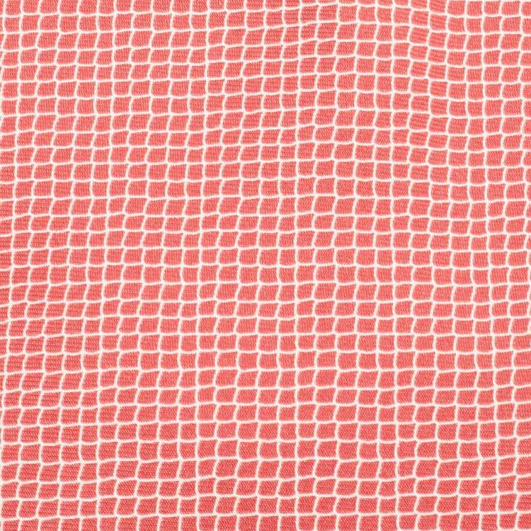 Pre Owned Hermes Red Tennis Net Print Silk Tie