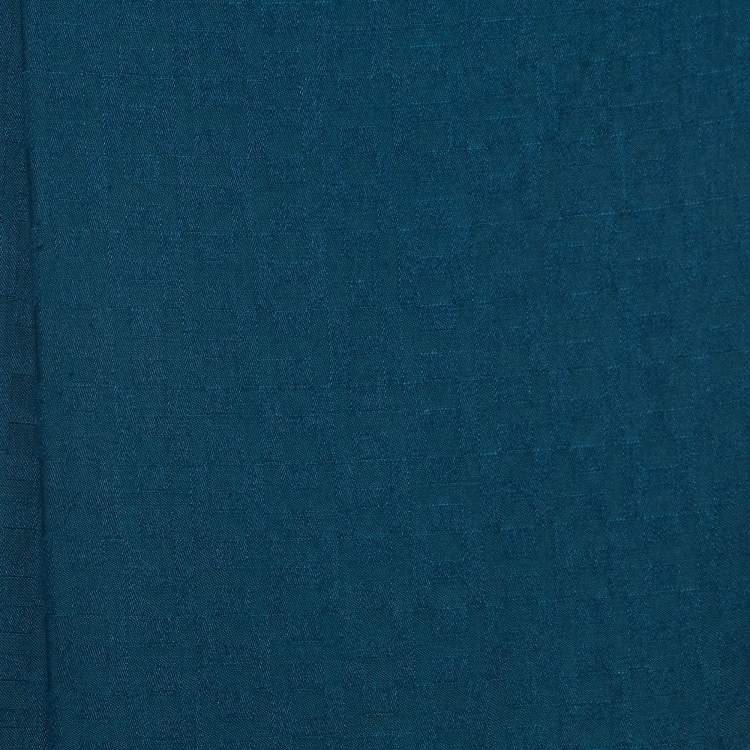 Pre Owned Hermes Ocean Blue Equip'H Cashmere Blend Stole