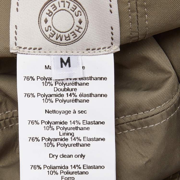 Pre Owned Hermes Grey/Orange Pocket Mixte Technical Cap M