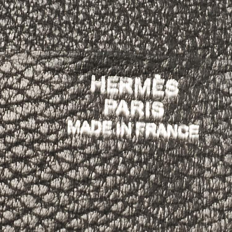 Pre Owned Hermes Noir Evercolor Leather Bifold Wallet