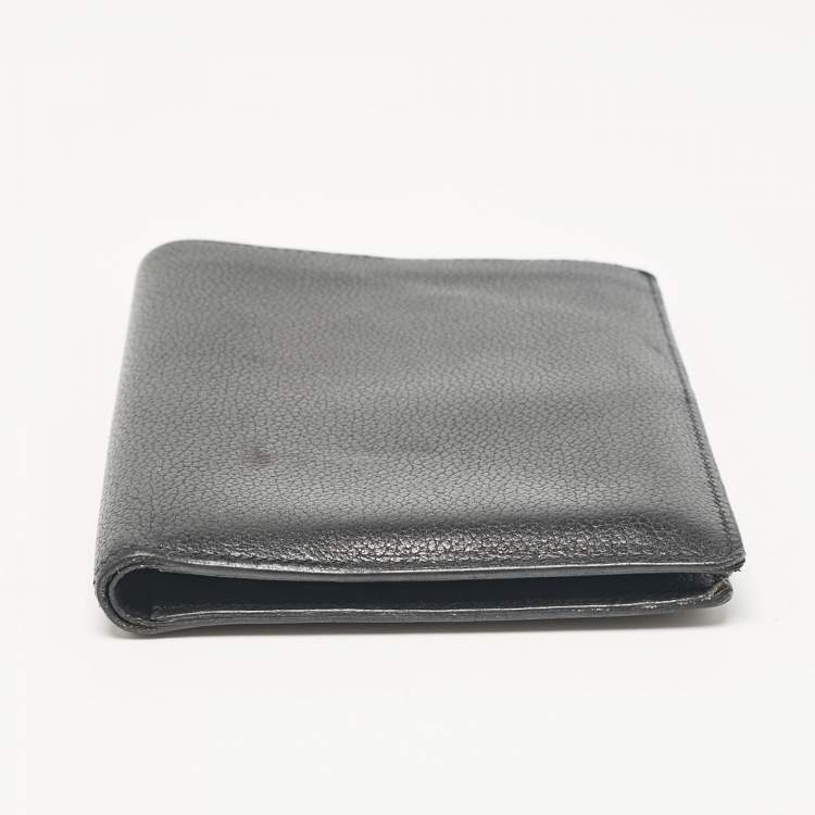 Pre Owned Hermes Noir Evercolor Leather Bifold Wallet