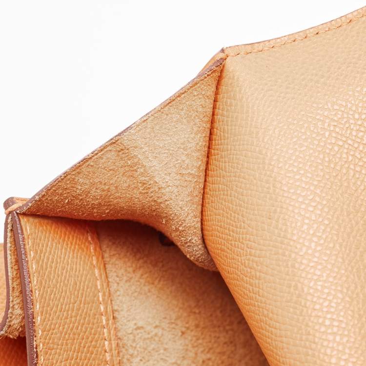 Pre Owned Hermes Orange Epsom Leather Kelly Depeches 38 Briefcase