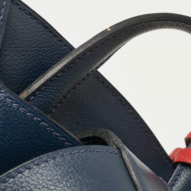 Pre Owned Hermes Bleu De Malte/Craie Evercolor Leather Cityback 27 Basketball Backpack