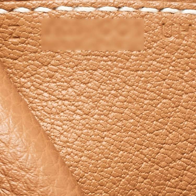 Pre Owned Hermès Gold Togo Leather Cabavertige 30 Pouch