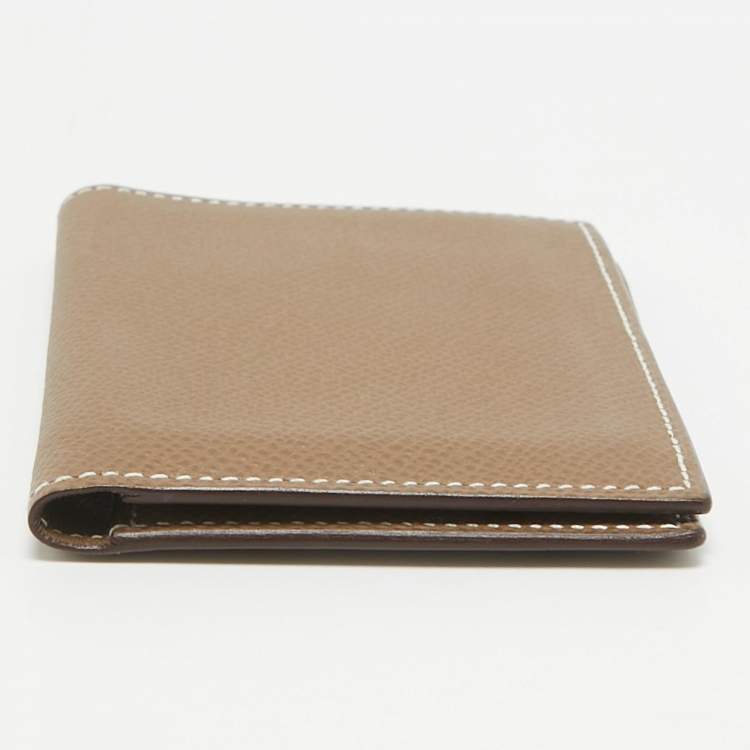 Pre Owned Hermès Etoupe Epsom Leather MC² Euclide Card Holder