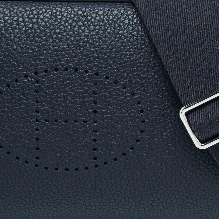 Pre Owned Hermes Bleu Indigo Togo Leather Videpoches Bag