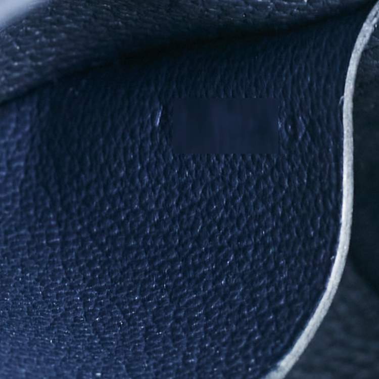 Pre Owned Hermes Bleu Indigo Togo Leather Videpoches Bag
