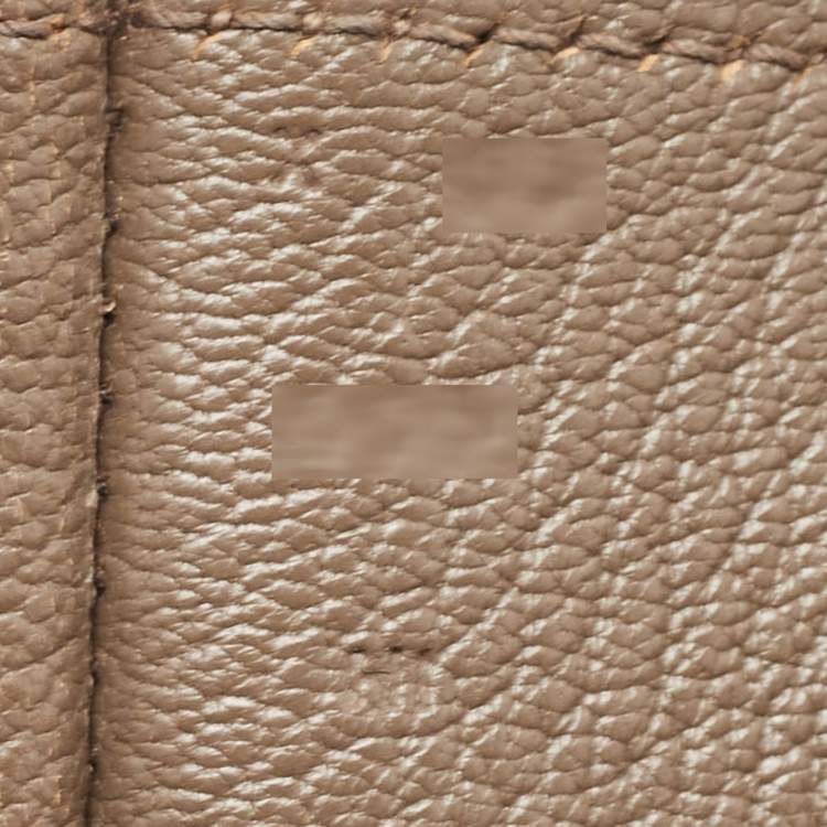 Pre Owned Hermes Taupe Taurillon Clemence Leather Steve Messenger Bag