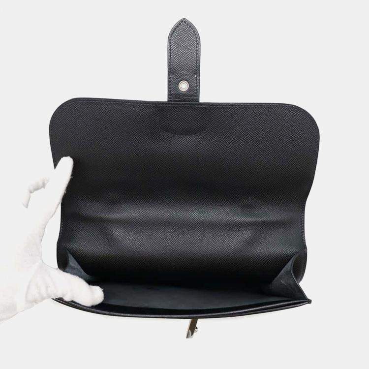Pre Owned Hermes Black Epsom Sac Depeche 27 Handbag