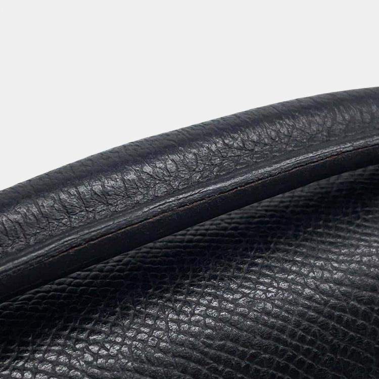 Pre Owned Hermes Black Epsom Leather Sac a Depeches 27 Briefcase Bag
