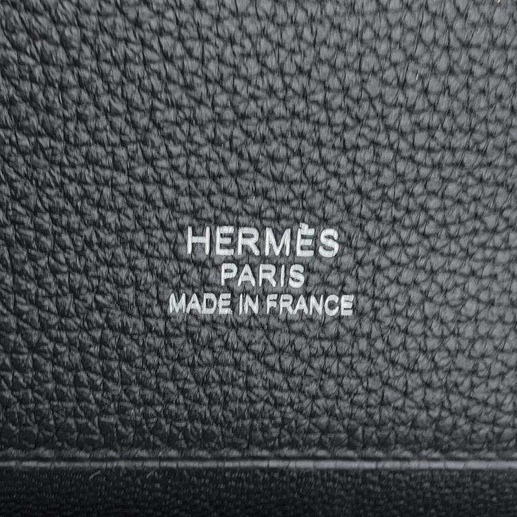 Pre Owned Hermes Black Togo Leather Sac A Depeches 38 Briefcase Bag