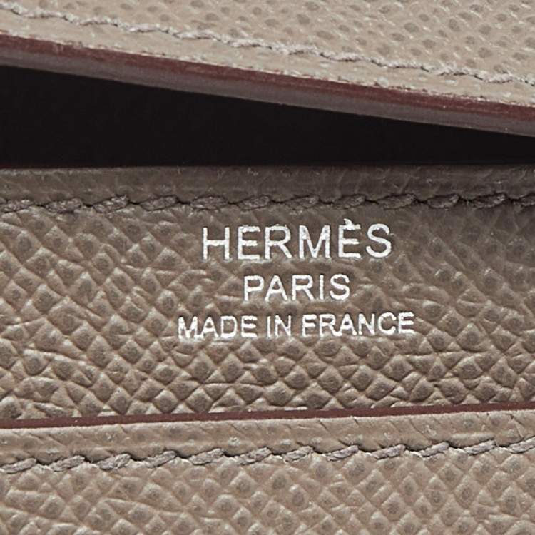 Pre Owned Hermès Etain Epsom Leather Kelly Depeches 36 Briefcase