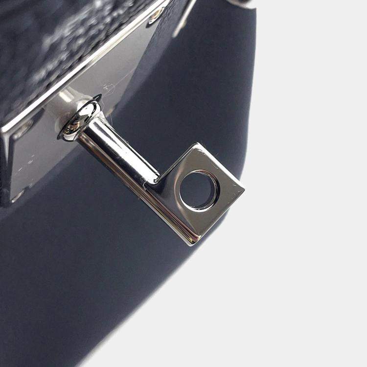 Pre Owned Hermes Akkad PM Grimist Togo Leather Shoulder Bag