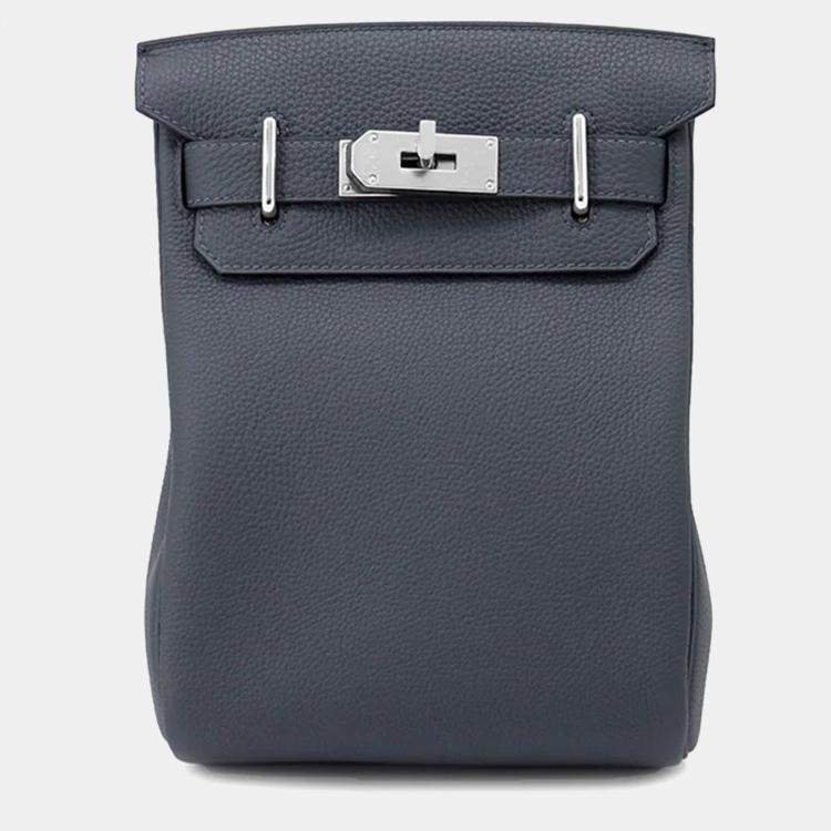 Pre Owned Hermes Akkad PM Grimist Togo Leather Shoulder Bag