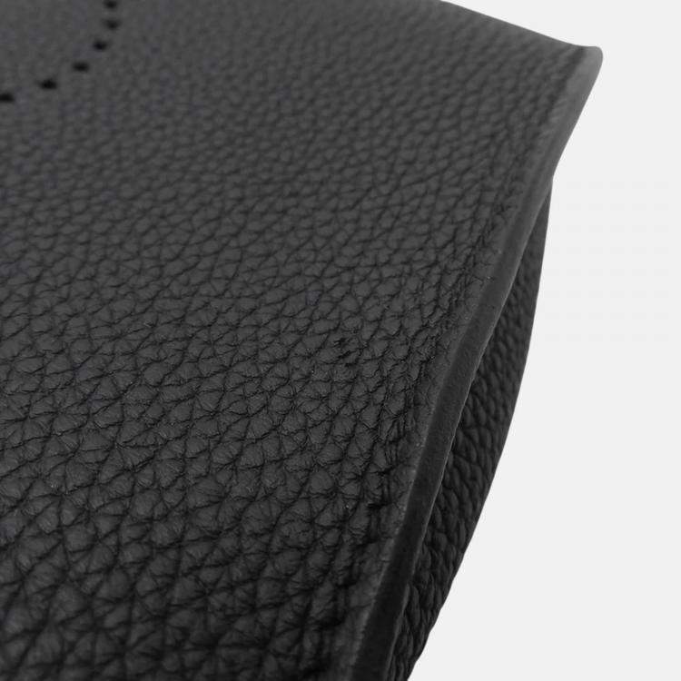 Pre Owned Hermes Videpoches Black Togo Leather