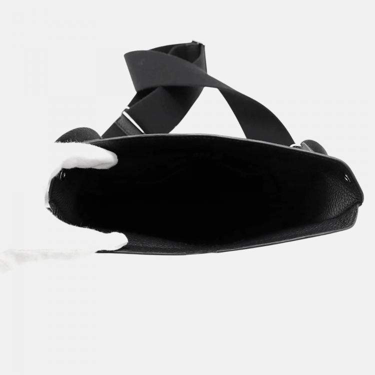 Pre Owned Hermes Videpoches Black Togo Leather
