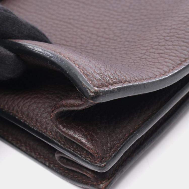 مملوكة مسبقًا Hermes Sac Adepeche 41  Brown  Fjord Leather Business Hand Bag
