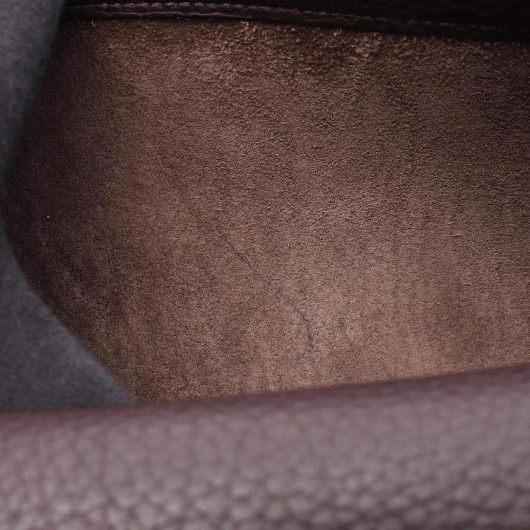 مملوكة مسبقًا Hermes Sac Adepeche 41  Brown  Fjord Leather Business Hand Bag