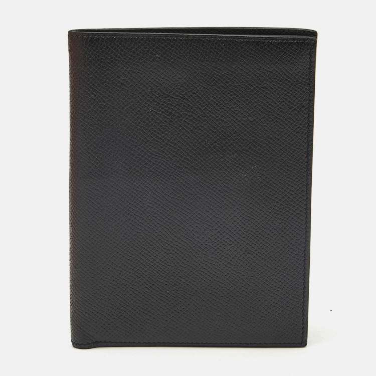 Pre Owned Hermes Noir Epsom Leather Bifold Wallet