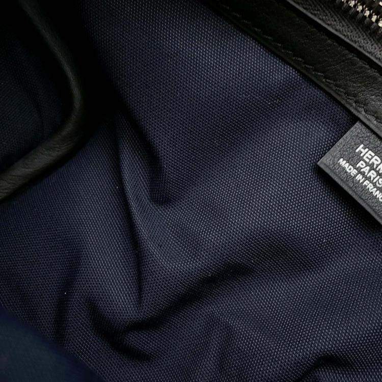 Pre Owned Hermes City Slide Cloth Plomb Evercolor Size PM