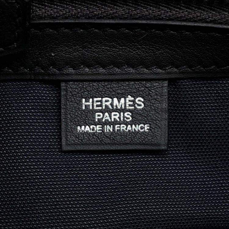 Pre Owned Hermes City Slide Cloth Plomb Evercolor Size PM