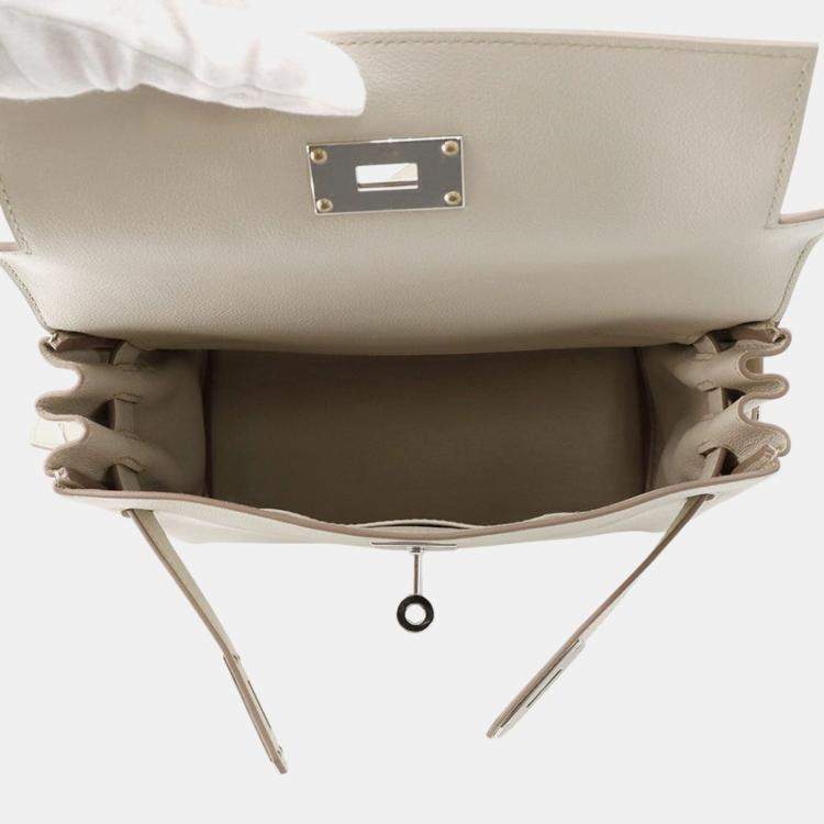 Pre Owned Hermes Kelly Messenger Beton Evercolor PM