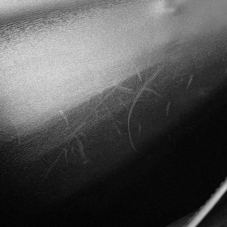 Pre Owned Hermes Sac A Depeches Black Box Calf Leather Size 41