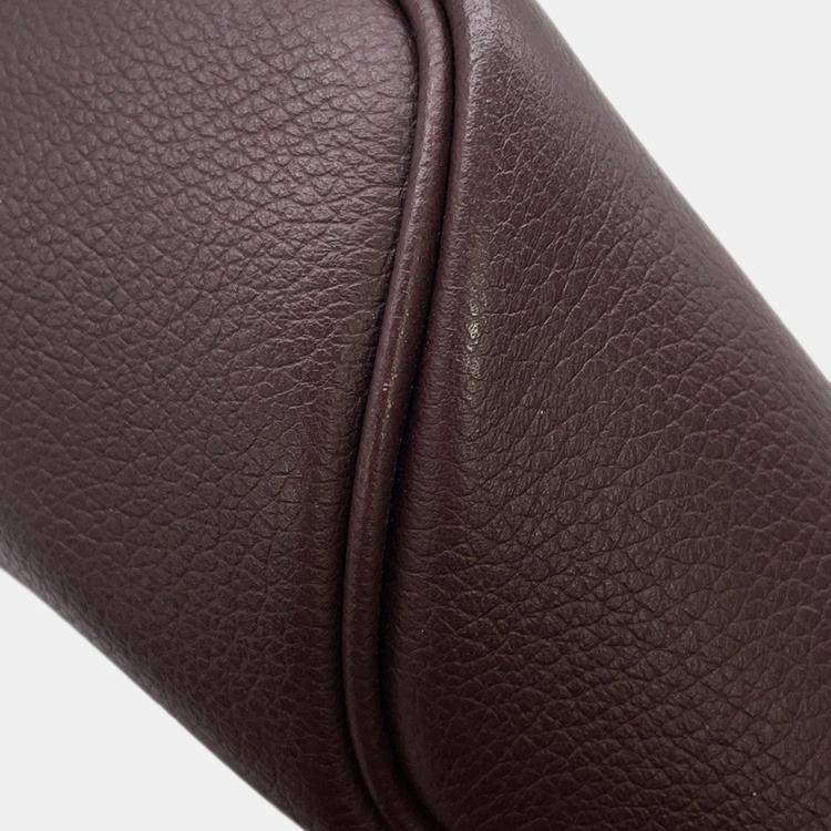 Pre Owned Hermes Cityslide Cloth Prune Evercolor Size Pm