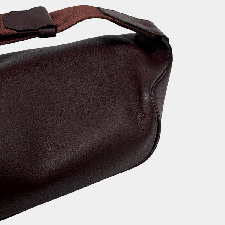 Pre Owned Hermes Cityslide Cloth Prune Evercolor Size Pm