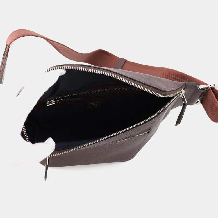 Pre Owned Hermes Cityslide Cloth Prune Evercolor Size Pm