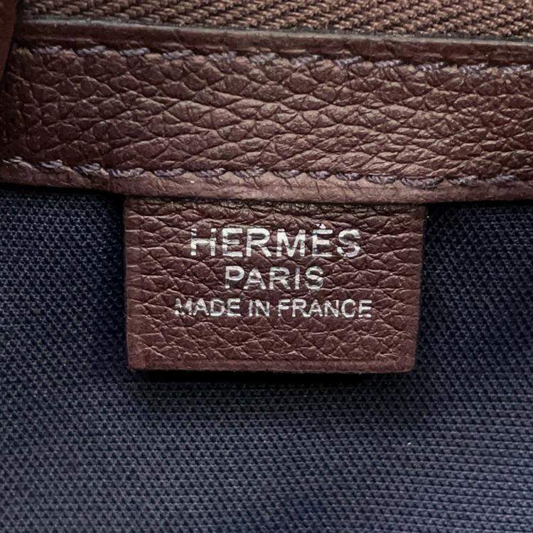 Pre Owned Hermes Cityslide Cloth Prune Evercolor Size Pm