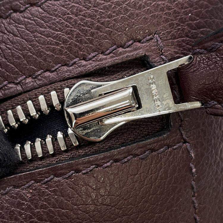 Pre Owned Hermes Cityslide Cloth Prune Evercolor Size Pm